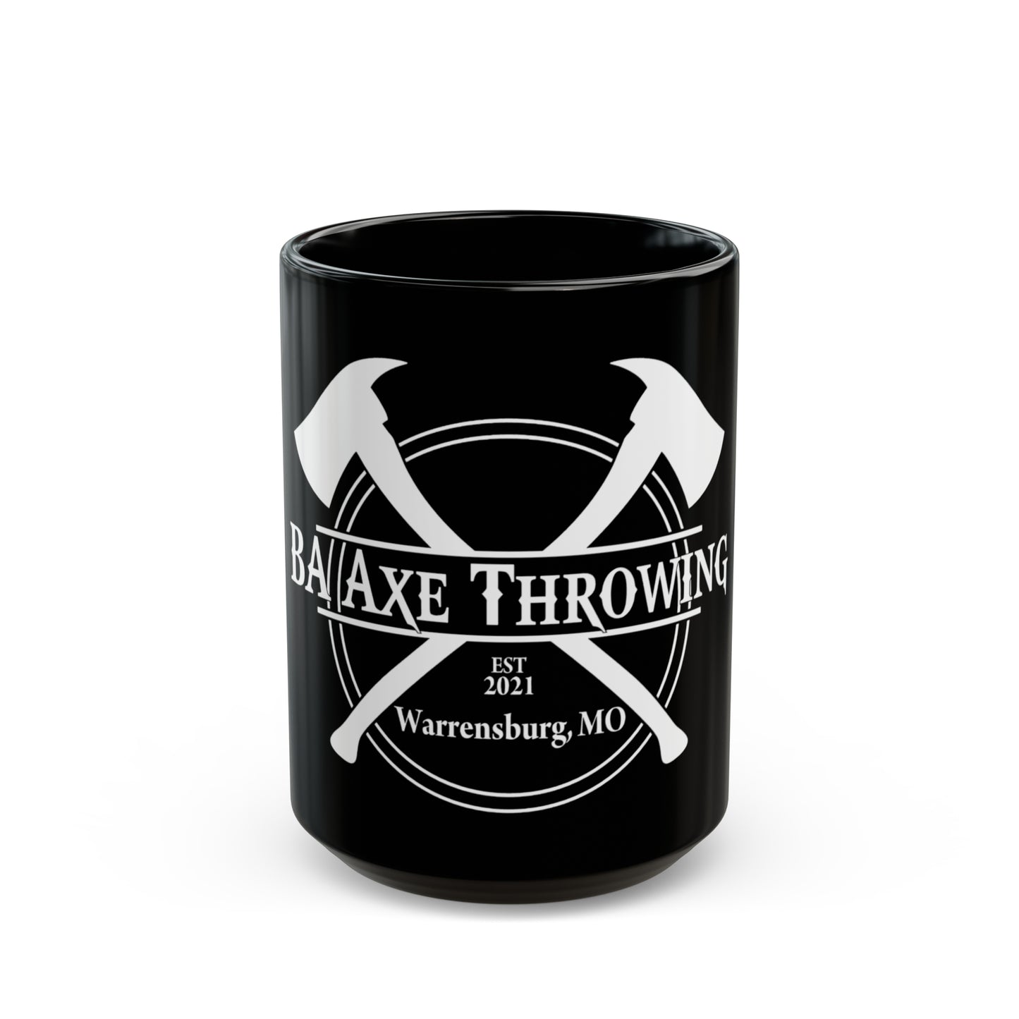 BA Axe Throwing Black Mug (11oz, 15oz)
