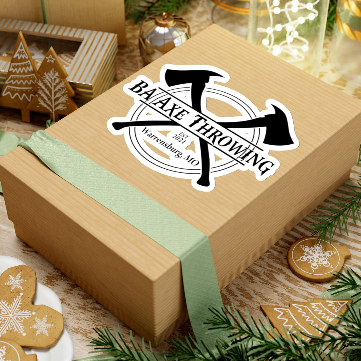 BA Axe Throwing Sticker