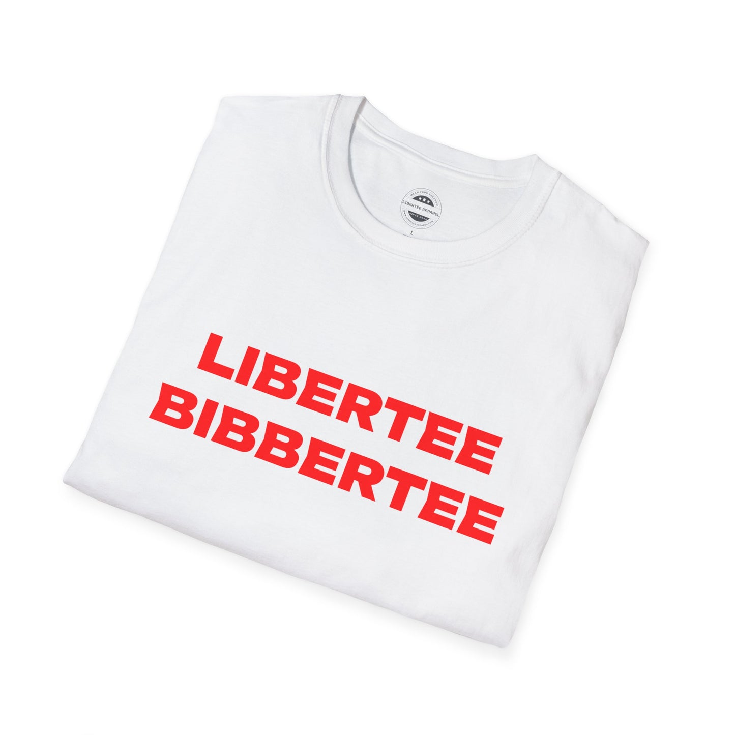 Libertee Bibbertee Red Unisex Softstyle T-Shirt