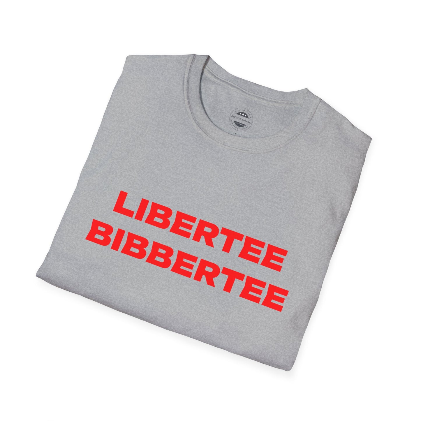 Libertee Bibbertee Red Unisex Softstyle T-Shirt