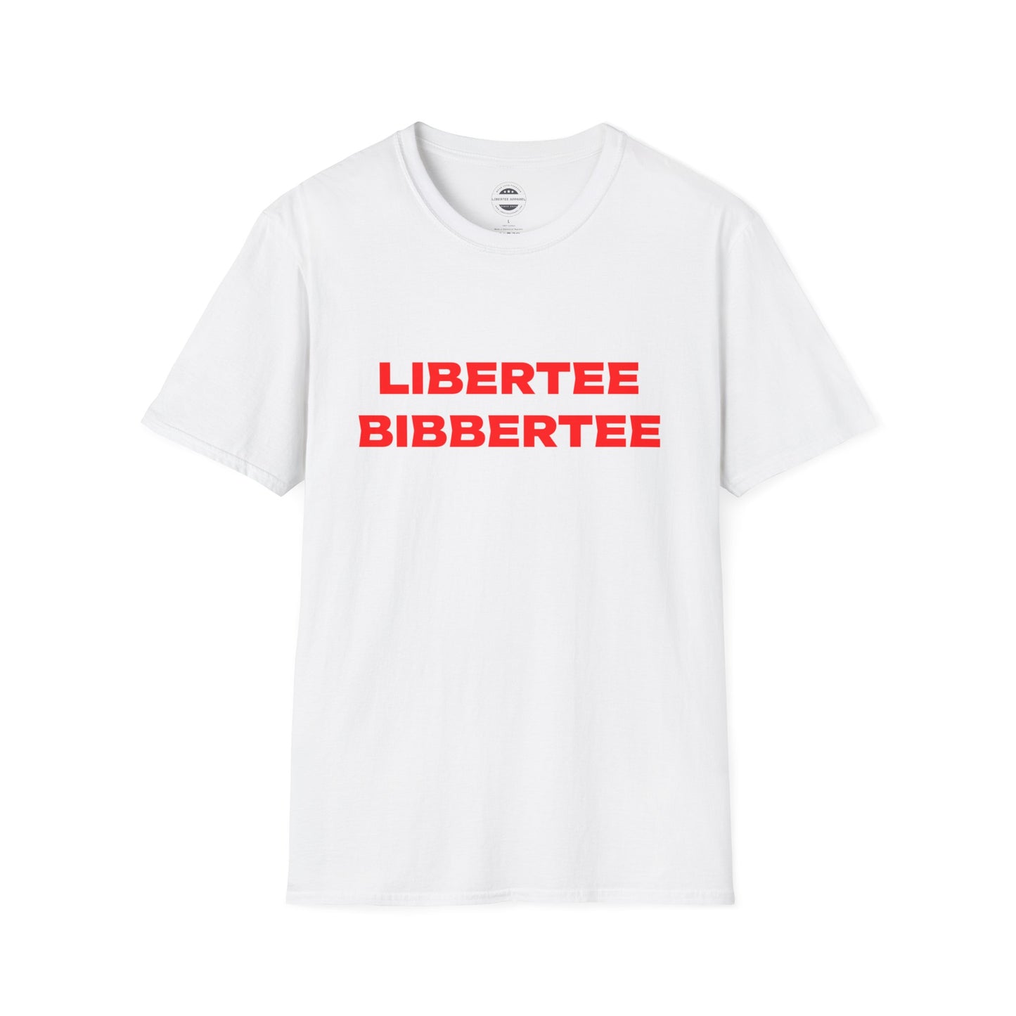 Libertee Bibbertee Red Unisex Softstyle T-Shirt