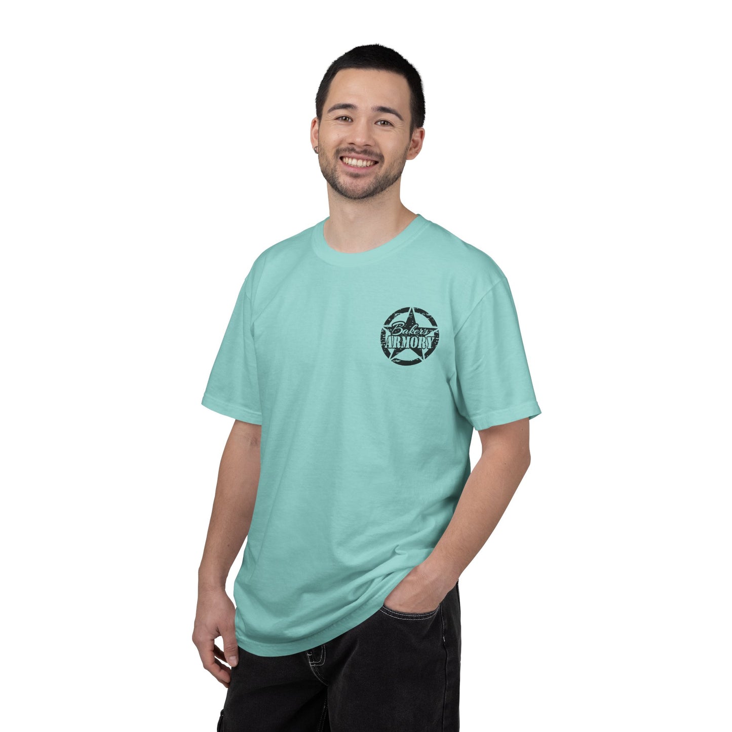 Armory Stamp T‑Shirt — 'Arming America Since 2015' Retro Logo Tee