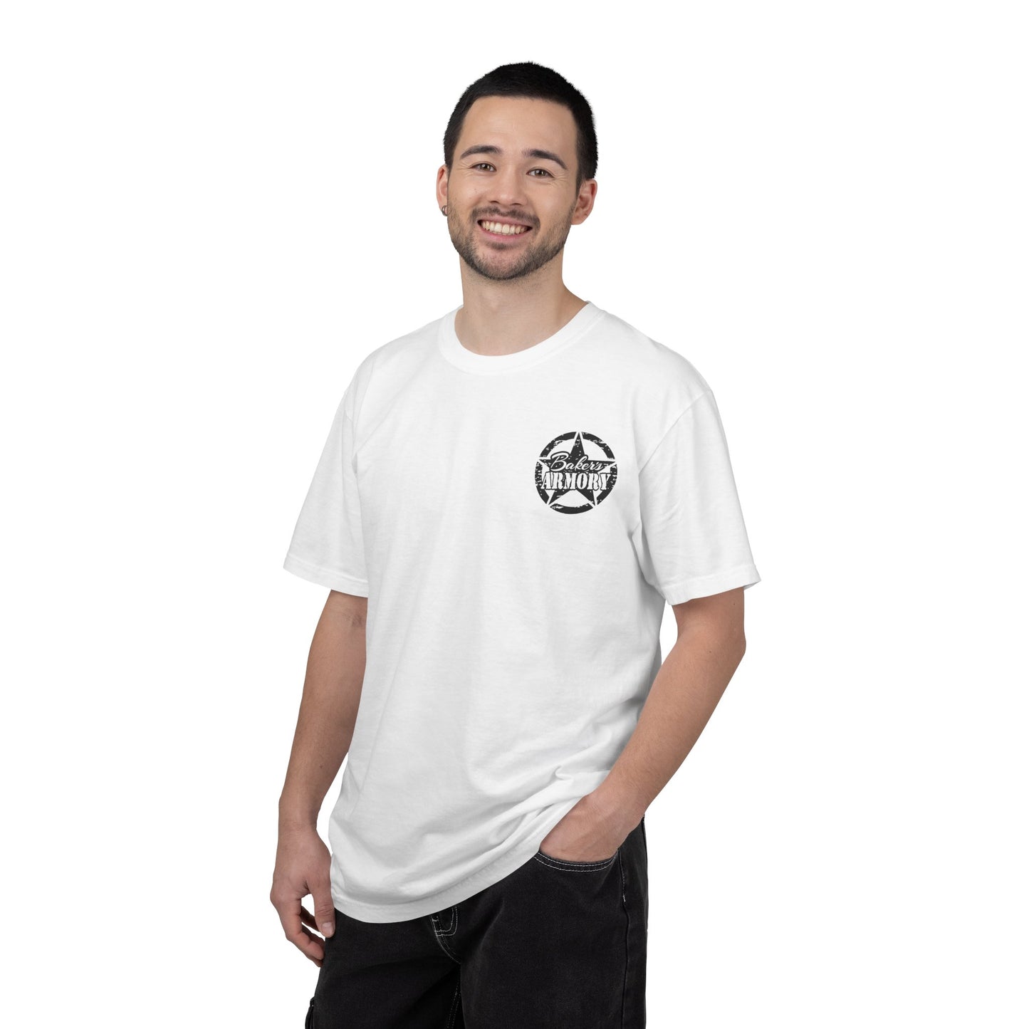 Armory Stamp T‑Shirt — 'Arming America Since 2015' Retro Logo Tee
