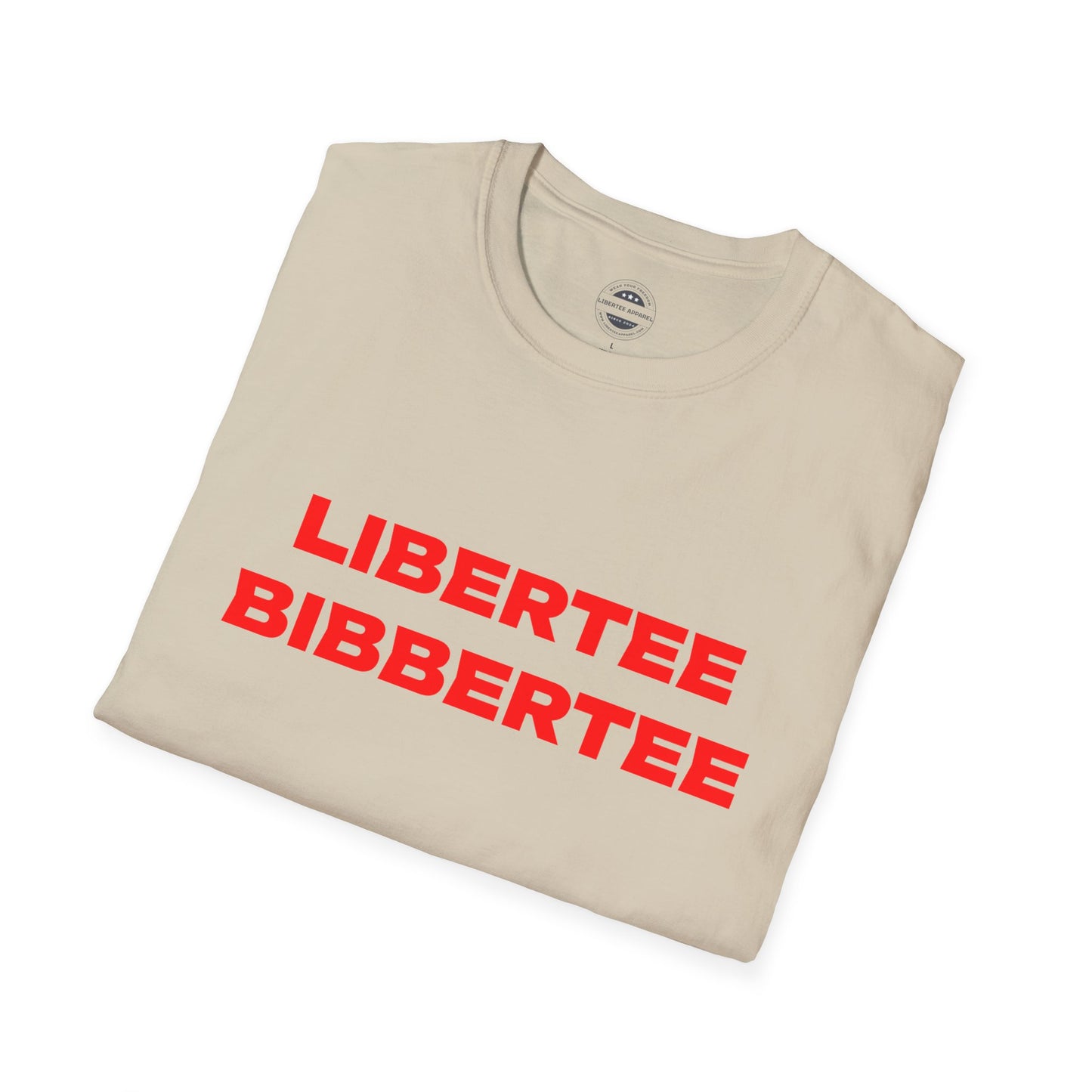 Libertee Bibbertee Red Unisex Softstyle T-Shirt