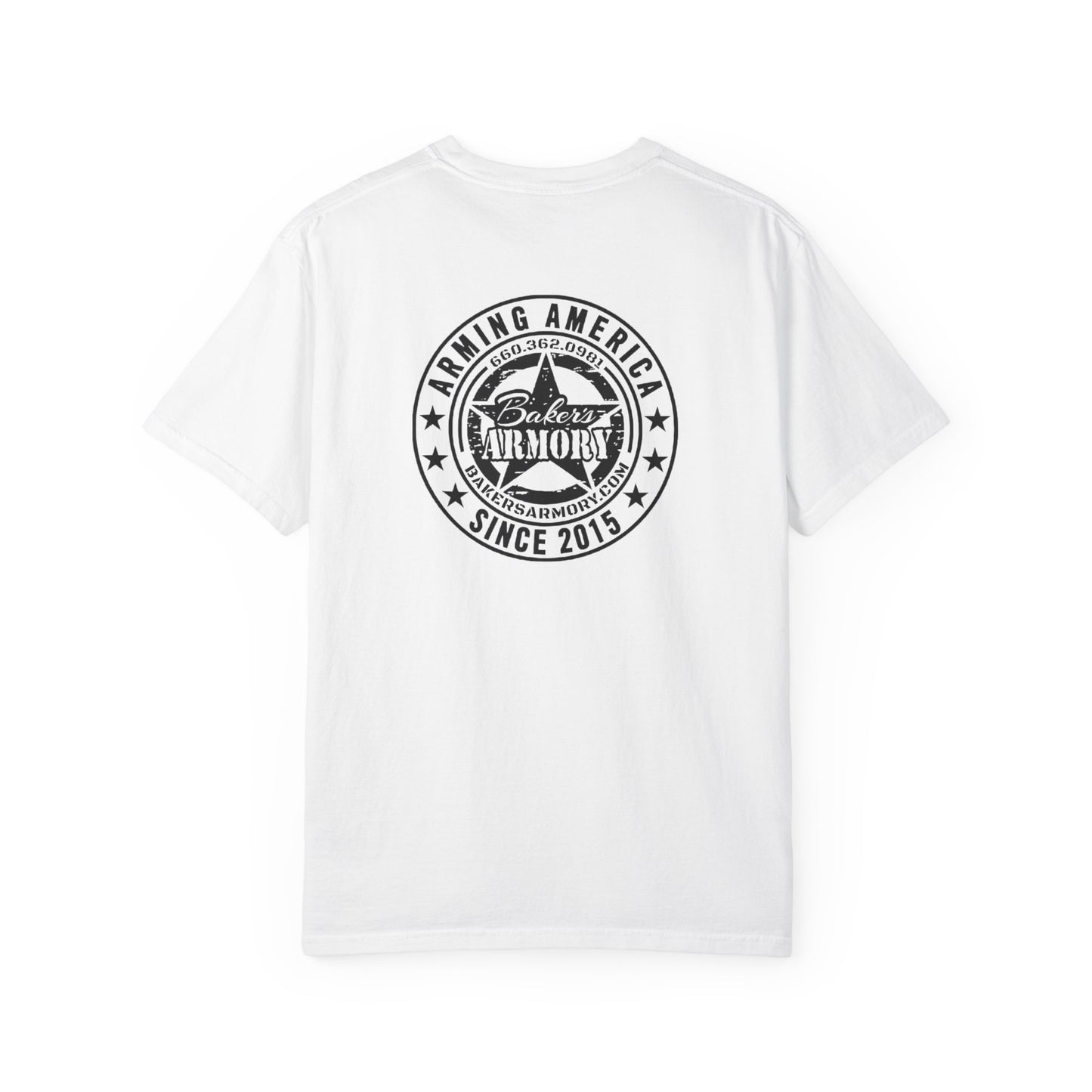 Armory Stamp T‑Shirt — 'Arming America Since 2015' Retro Logo Tee
