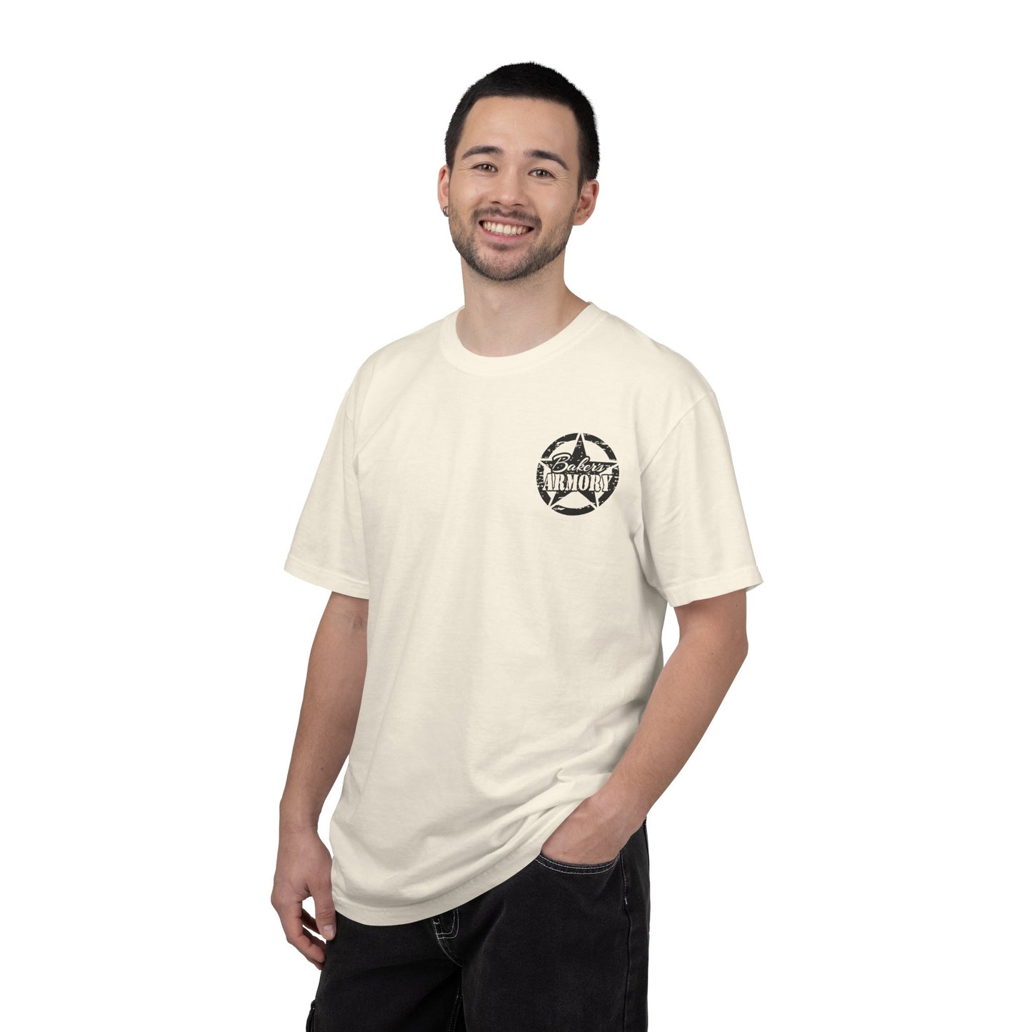 Armory Stamp T‑Shirt — 'Arming America Since 2015' Retro Logo Tee