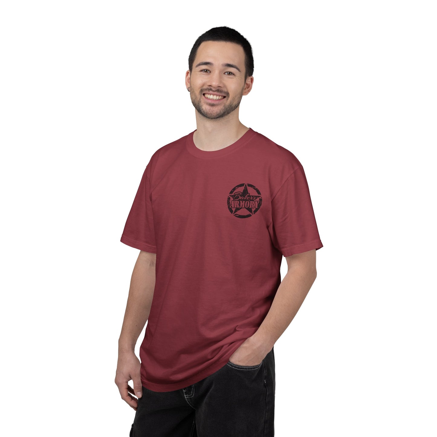 Armory Stamp T‑Shirt — 'Arming America Since 2015' Retro Logo Tee