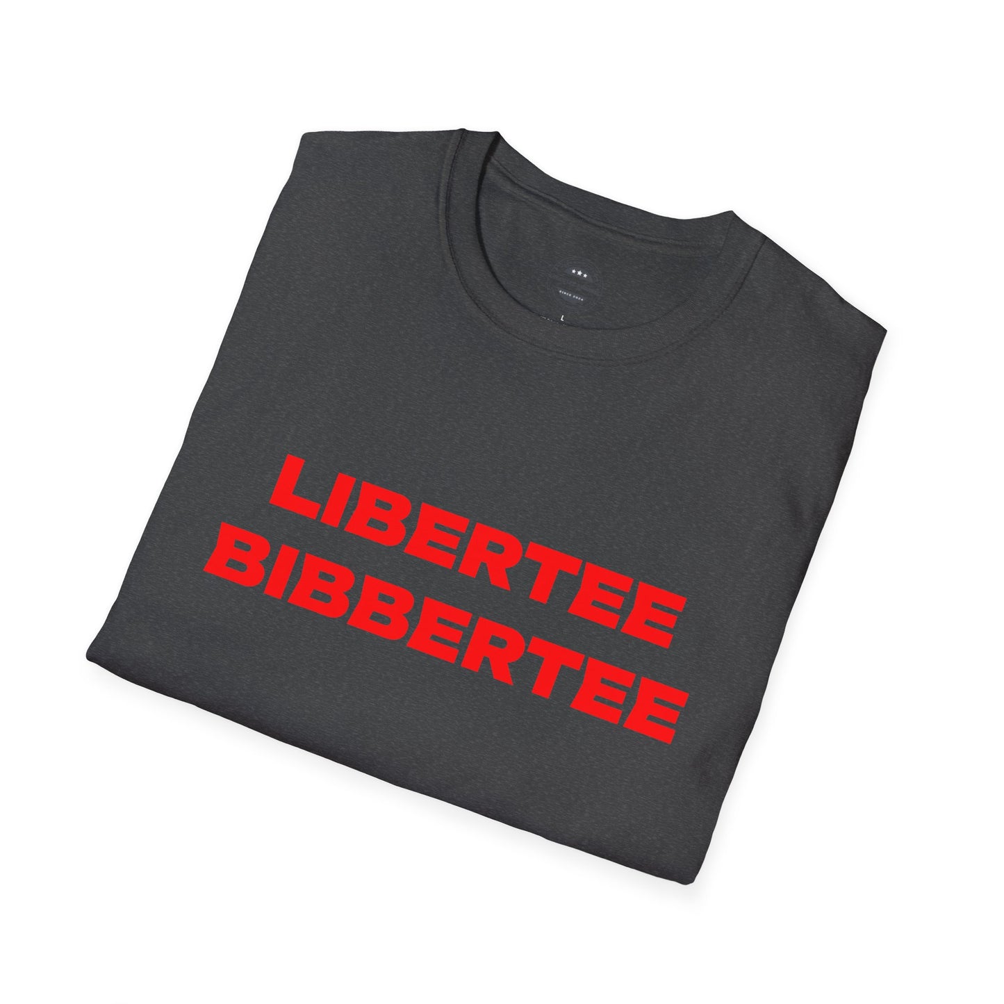 Libertee Bibbertee Red Unisex Softstyle T-Shirt