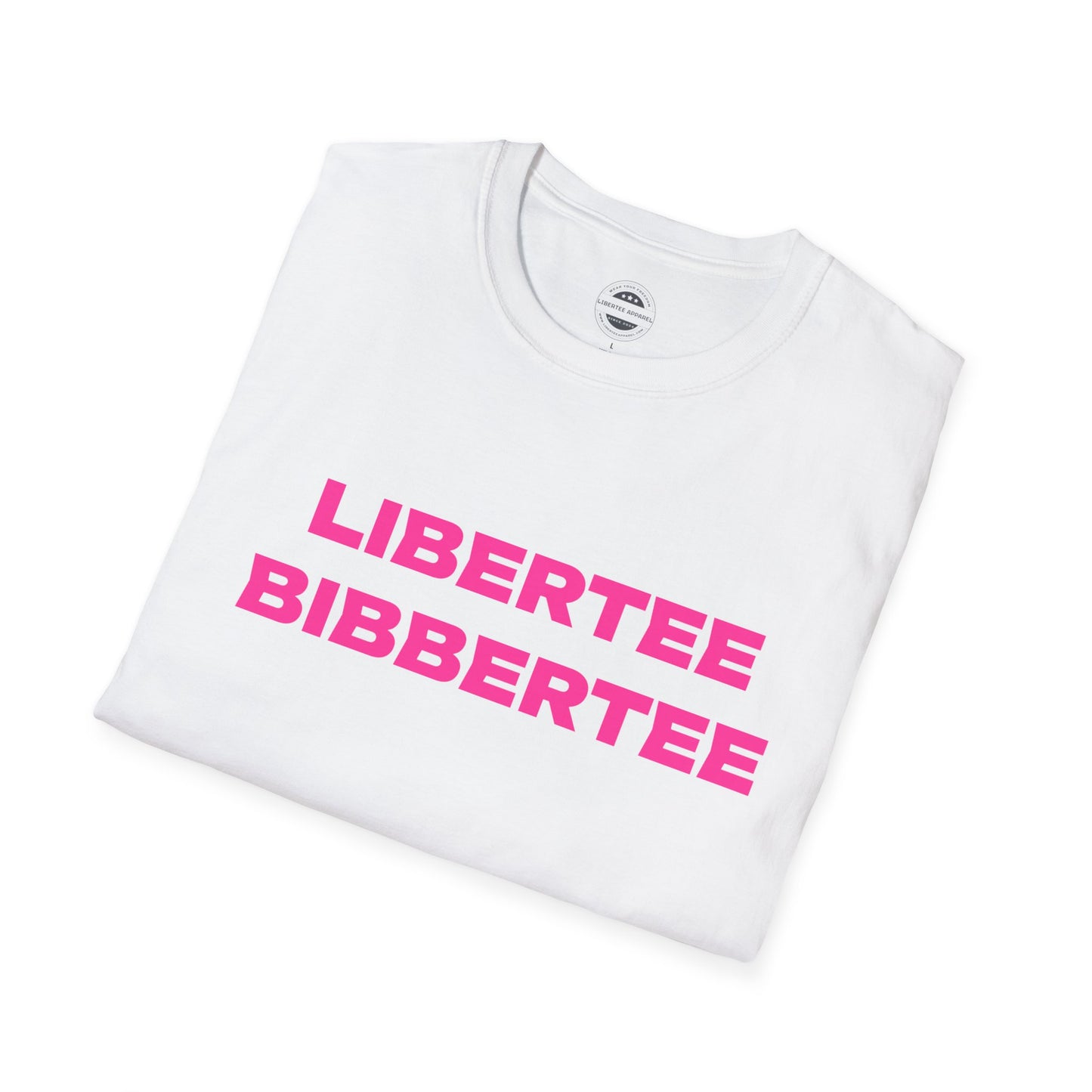 Libertee Bibbertee Pink Unisex Softstyle T-Shirt