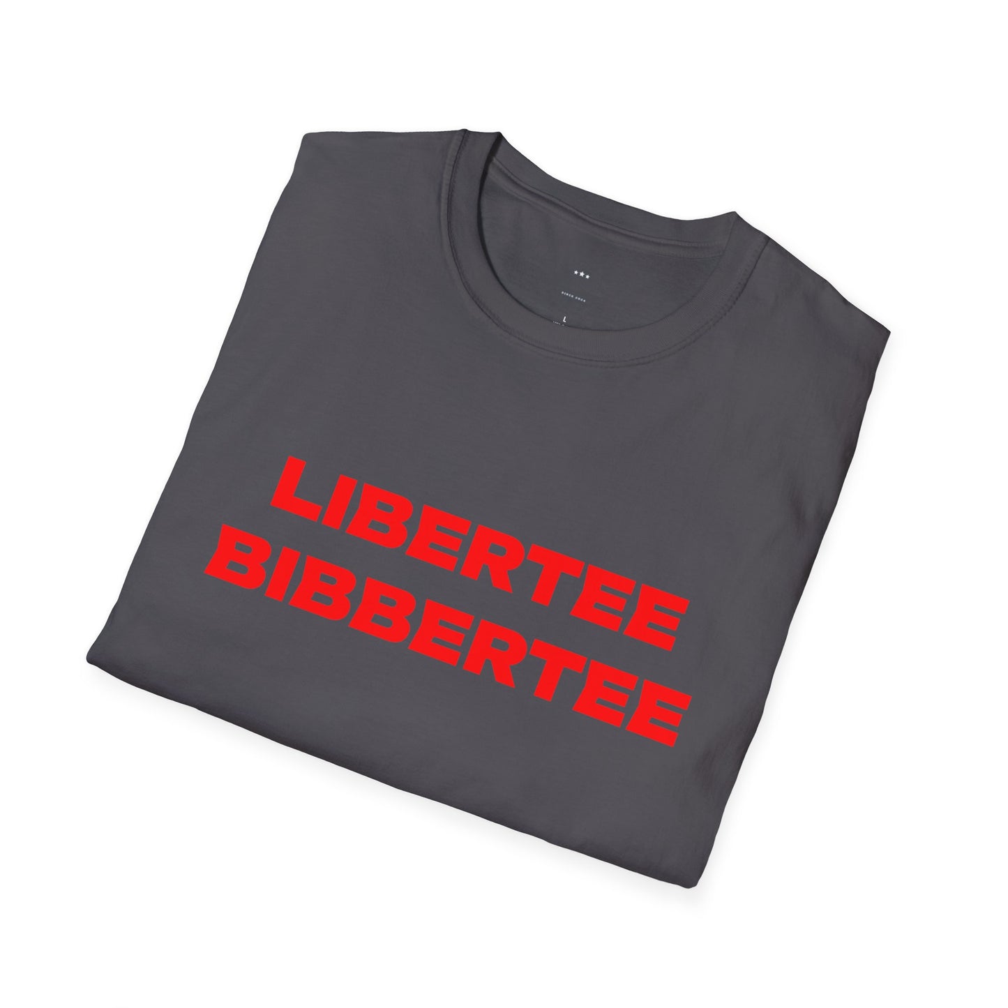 Libertee Bibbertee Red Unisex Softstyle T-Shirt