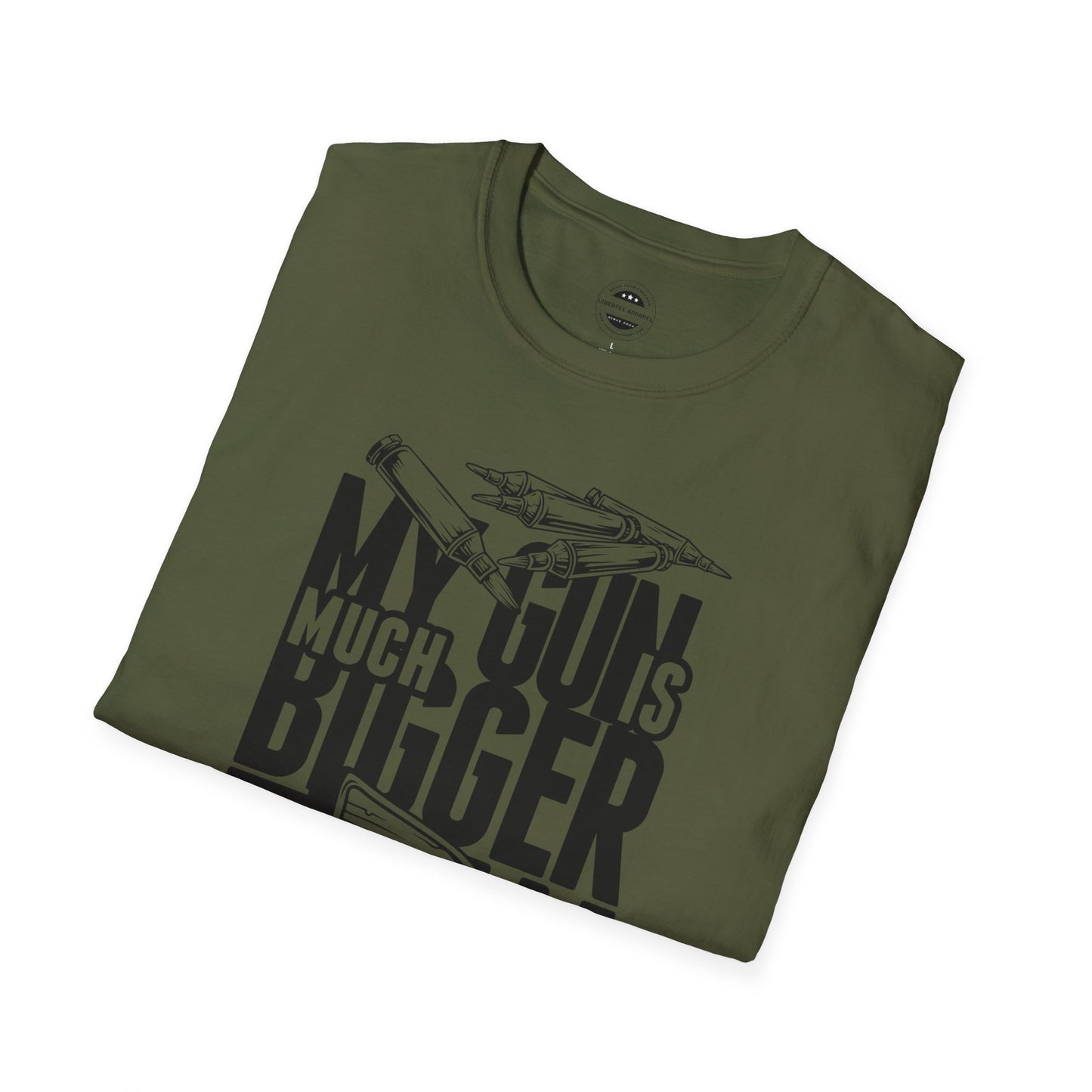 My Gun Is Bigger Than Yours Unisex Softstyle T-Shirt