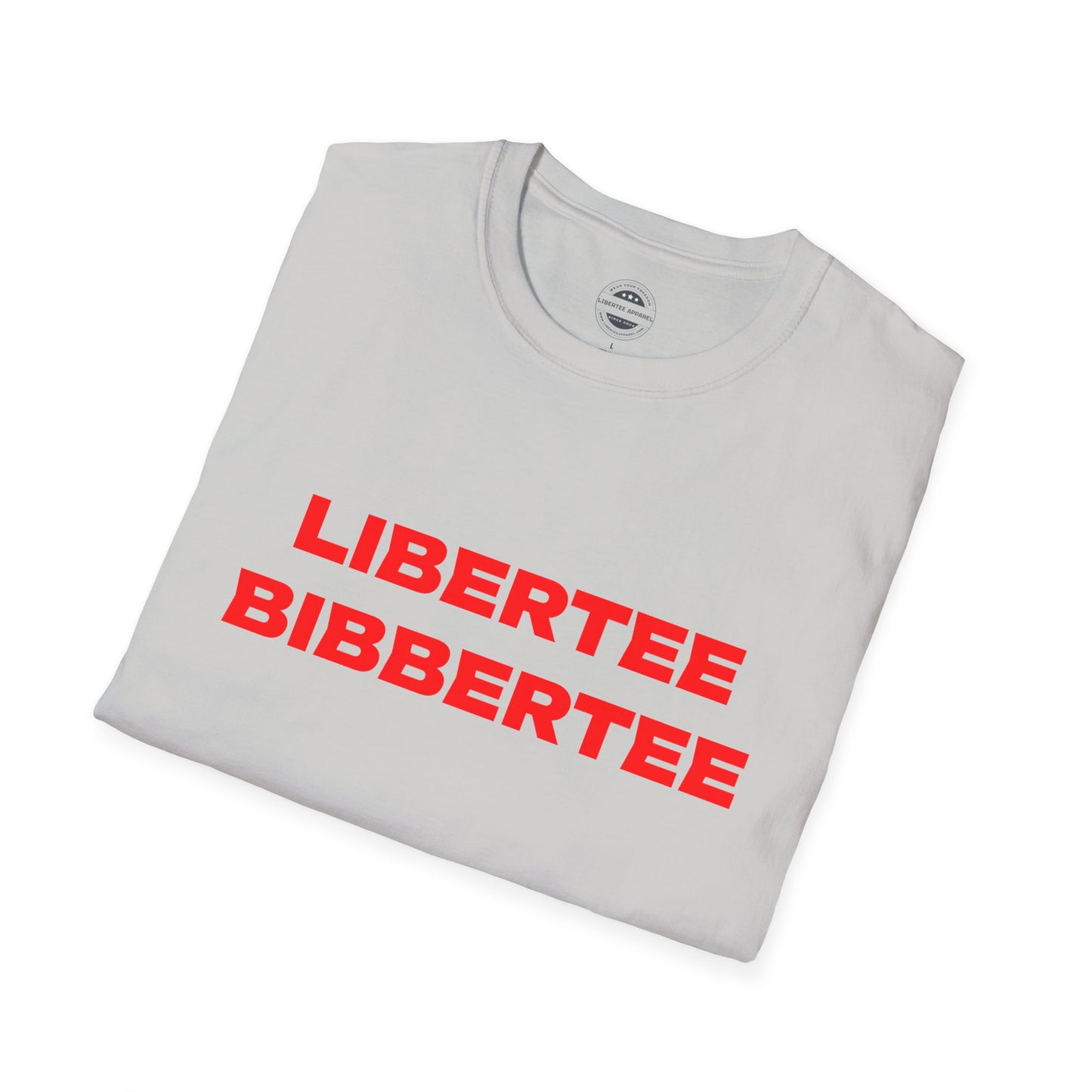 Libertee Bibbertee Red Unisex Softstyle T-Shirt