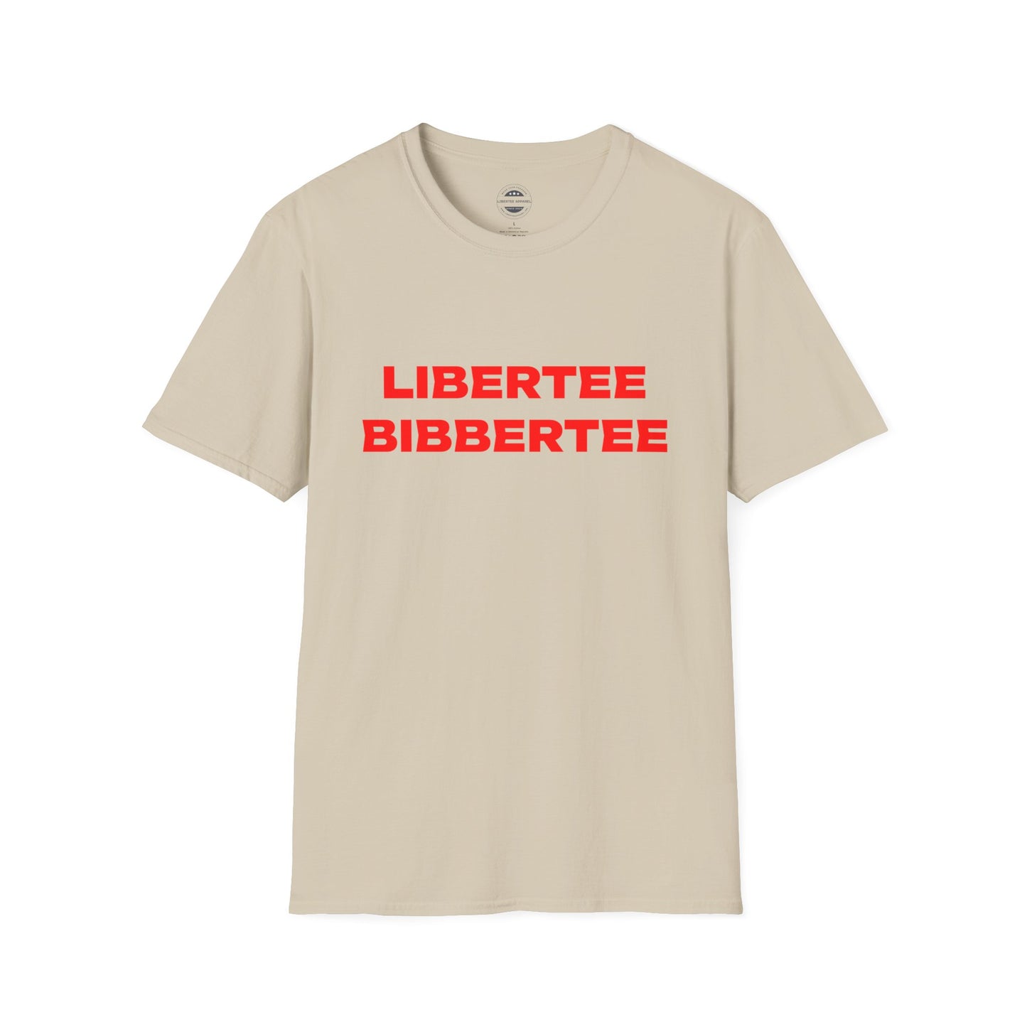 Libertee Bibbertee Red Unisex Softstyle T-Shirt