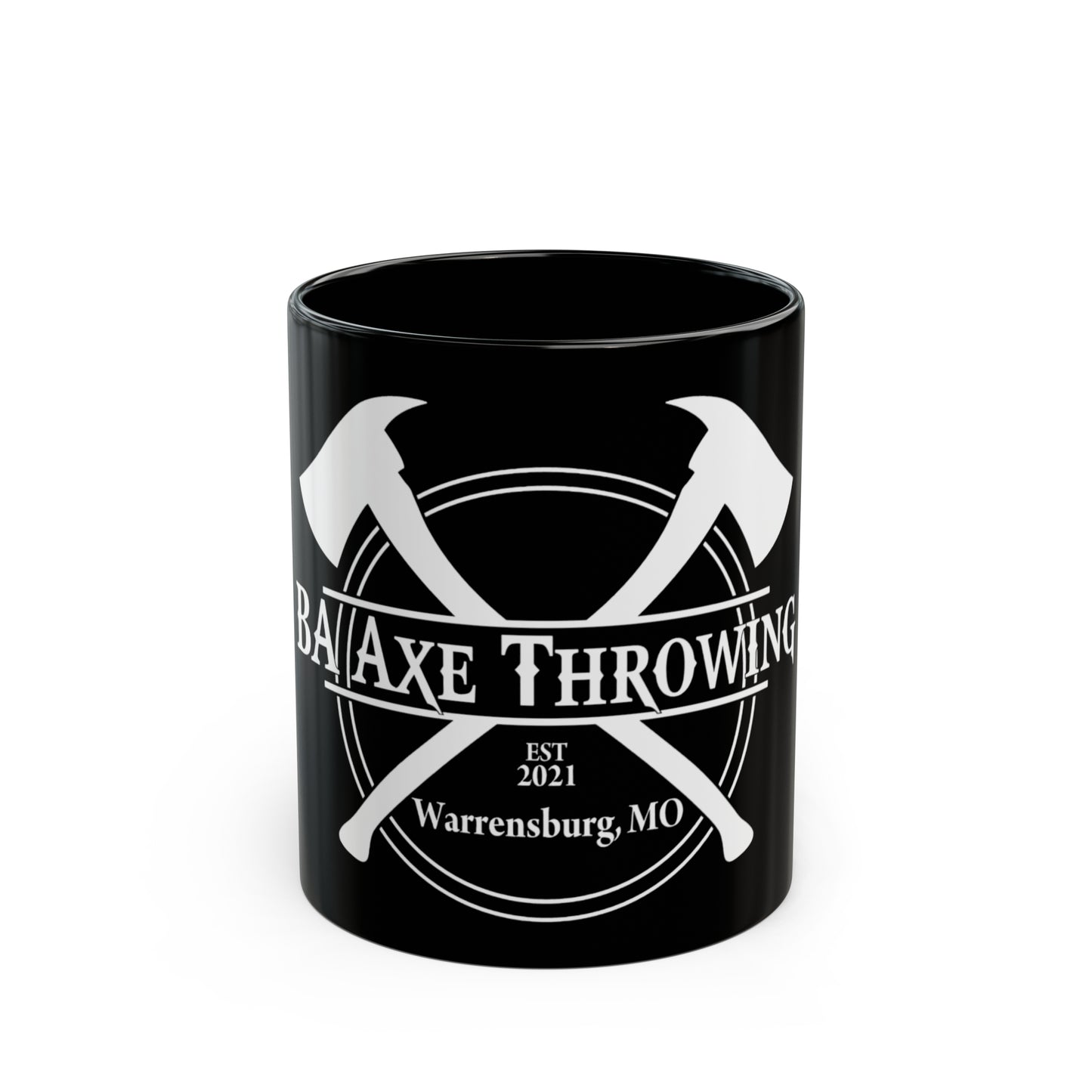 BA Axe Throwing Black Mug (11oz, 15oz)