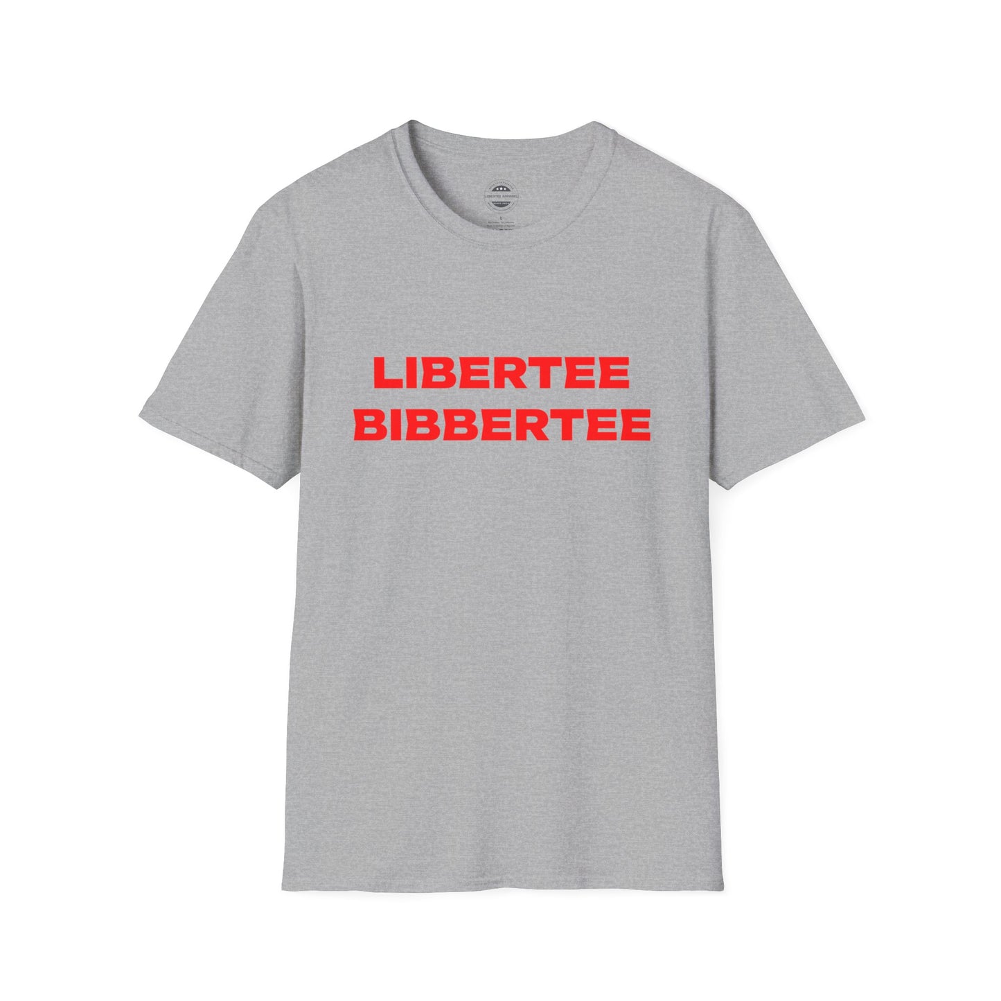 Libertee Bibbertee Red Unisex Softstyle T-Shirt