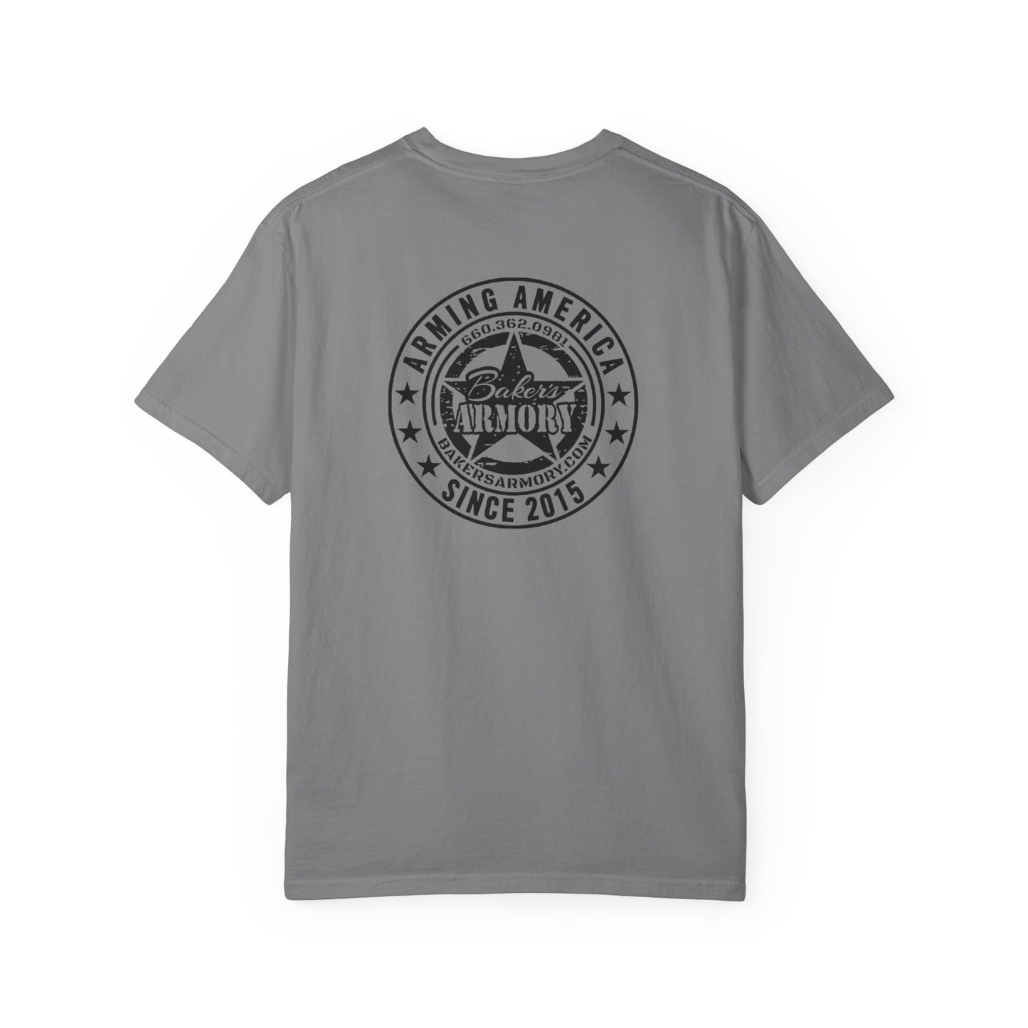 Armory Stamp T‑Shirt — 'Arming America Since 2015' Retro Logo Tee