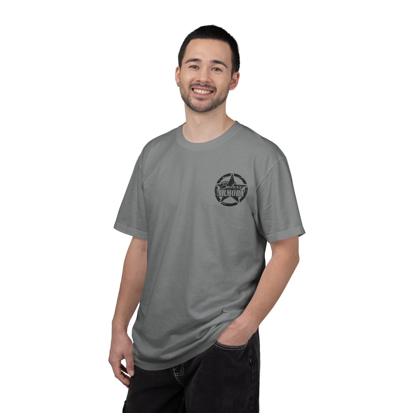 Armory Stamp T‑Shirt — 'Arming America Since 2015' Retro Logo Tee