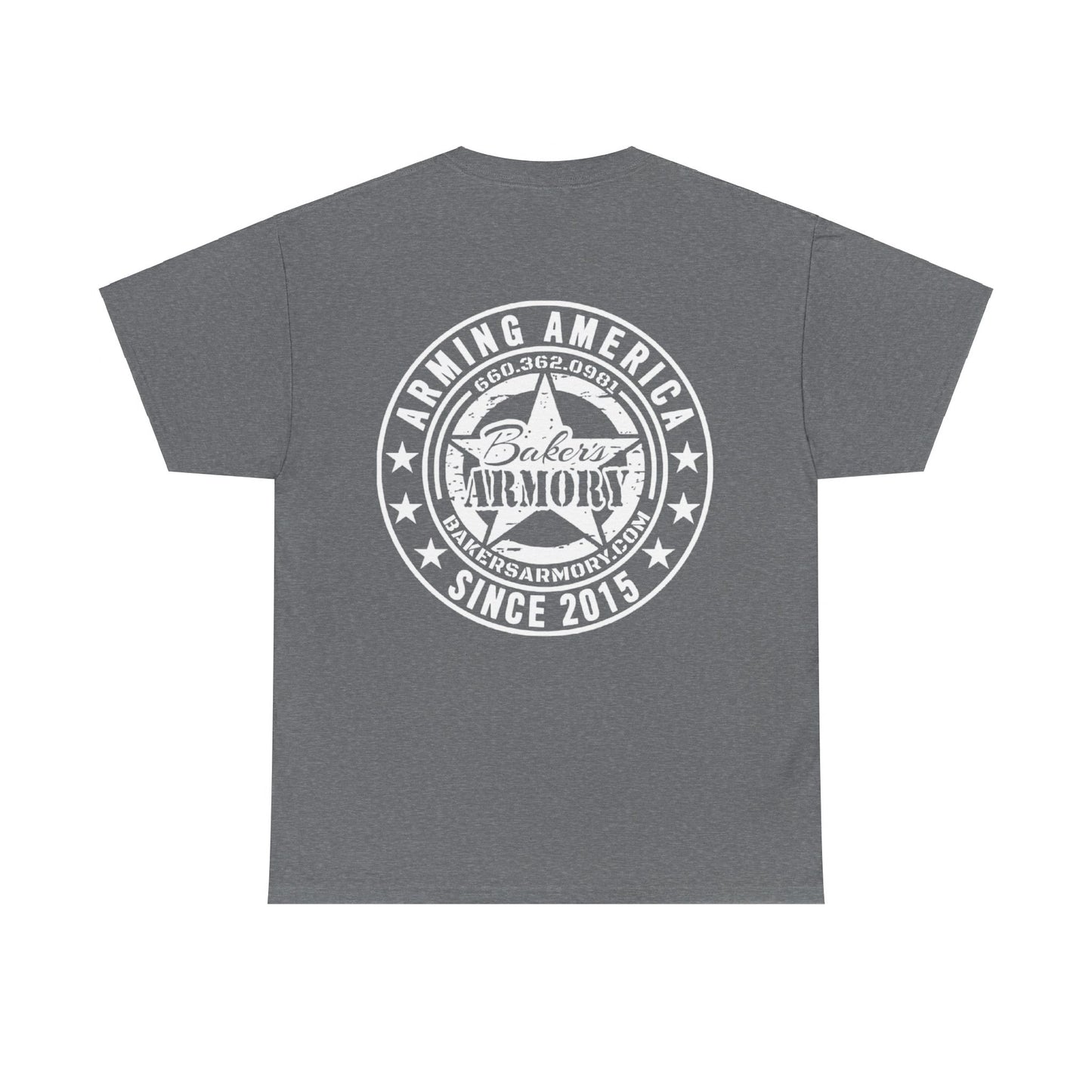 Arming American Since 2015 (White Logo) Heavy Cotton Tee