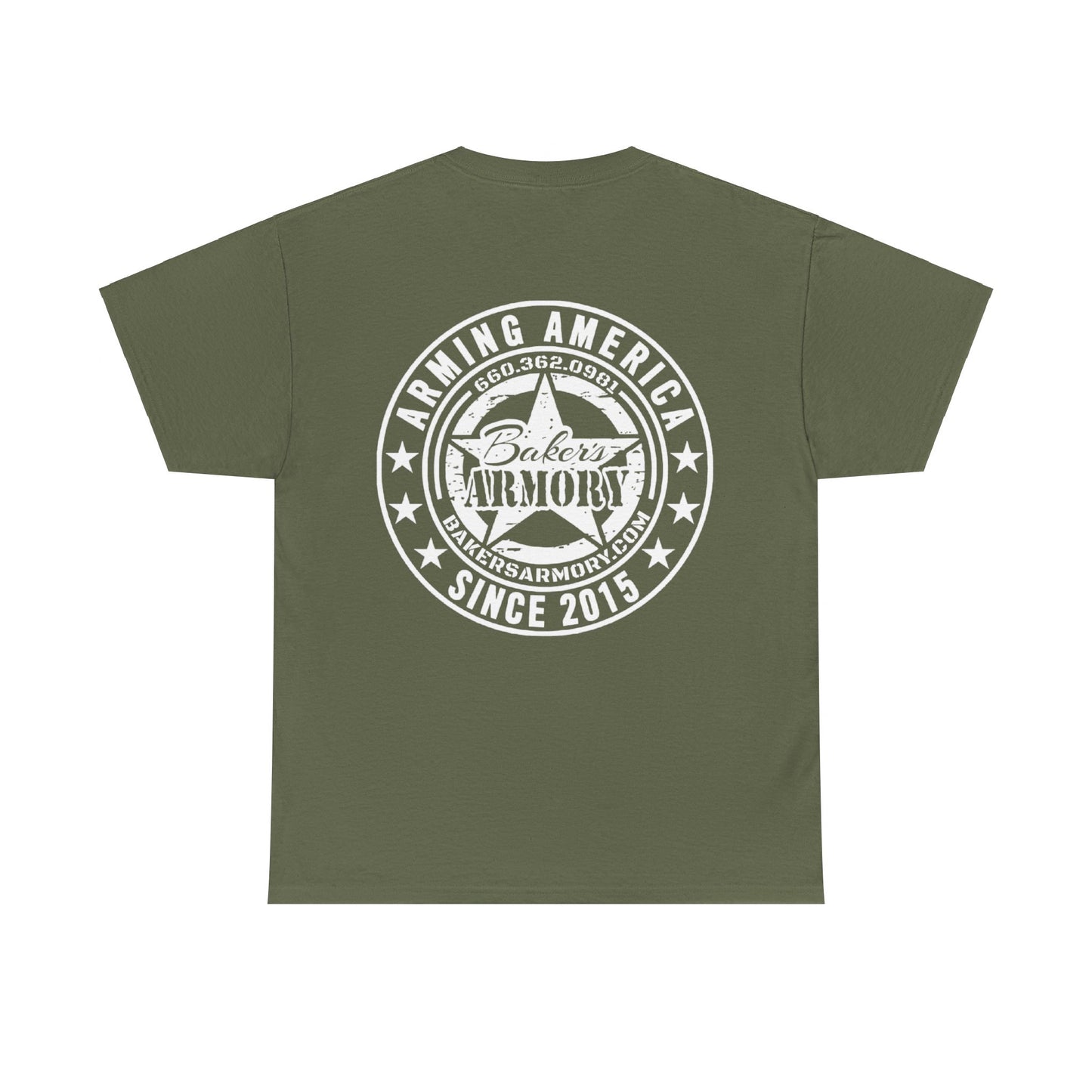 Arming American Since 2015 (White Logo) Heavy Cotton Tee