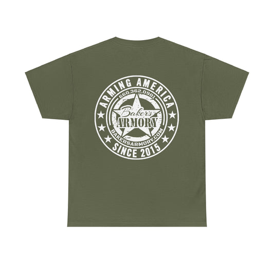 Arming American Since 2015 (White Logo) Heavy Cotton Tee